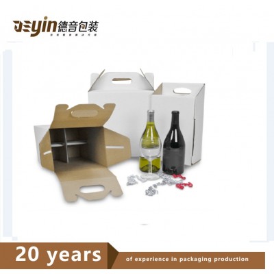 Custom Printing 12 Pack Bottles Beer Carton Boxes,Recyclable Corrugated Wine Packaging Shipping Box With Dividers